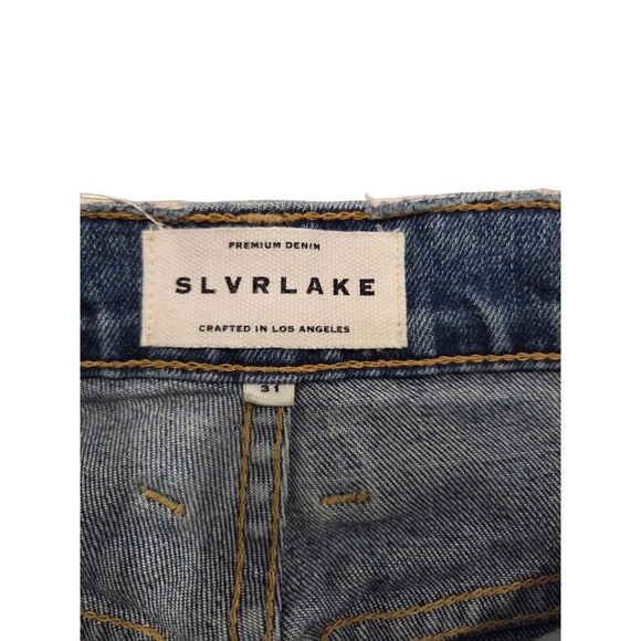 SLVRLAKE Beatnik Lightly Distressed High Rise Slim Leg Jeans Size 31 - Picture 4 of 4
